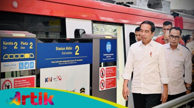 Presiden Jokowi Resmikan Lrt Jabodebek Di Stasiun Cawang Jakarta