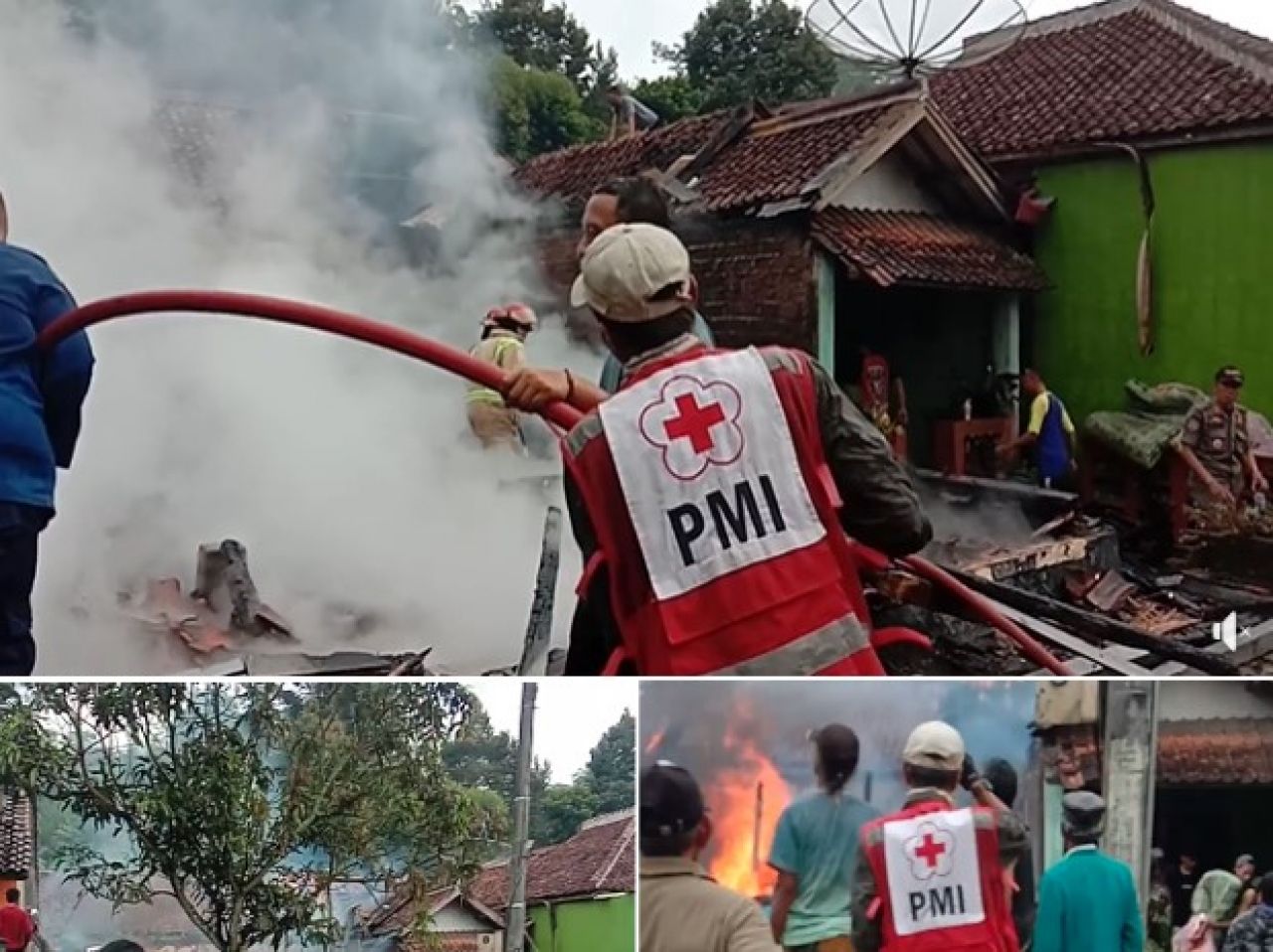 Kebakaran Di Sukabumi Satu Rumah Warga Ludes Dan Dua Lainnya Rusak Berat