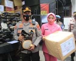 Erupsi Semeru, Polrestabes Surabaya Kembali Kiirim Bantuan ke Lumajang