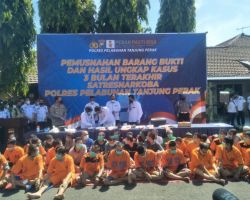 Polres Pelabuhan Tanjung Perak Surabaya Musnahkan 6,5 Kg Narkoba