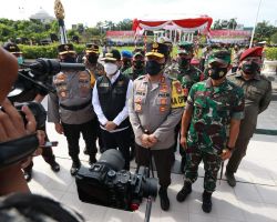 Forkopimda Jatim Gelar Apel Pasukan Operasi Lilin Semeru 2021