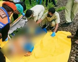 Tersambar KA, Perempuan Ditemukan Tewas di Desa Kedungrejo Waru Sidoarjo