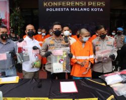 Polresta Malang Kota Berhasil Ringkus Pengedar 2,6 Kg Narkoba