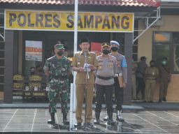 Waspada Omicron, Forkopimda Sampang Gelar Apel Pasukan