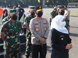Waspada Penyebaran Omicron, Forkopimda Jatim Gelar Apel Pamor Keris