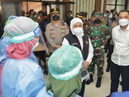 Antisipasi Gelombang Ketiga Covid-19, Forkopimda Jatim Cek Tempat Isoter