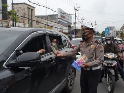 Jadikan Valentine Day Kampanyekan Prokes dan Disiplin Lalu Lintas