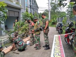 Perkuat Ideologi, Koramil Lakarsantri, Gelar Lomba Kampung Pancasila