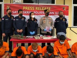 Empat Pencuri Besi Rel Kereta Api di Ogan Ilir Diringkus Polisi