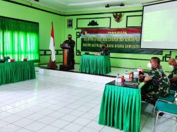 Kasiter Kasrem 084 Berikan Materi Binsiap Apwil dan Puanter Semester I TA 2022