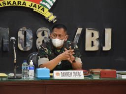 Danrem 084 Bhaskara Jaya Pimpin Rapat Staf Terkait Program Kerja Anggaran