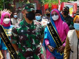 Dandim Gresik Terpesona Kampung Pancasila di Dusun Sekarputih