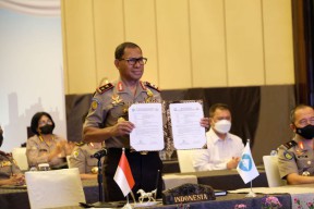 DivHubinter Polri Kembangkan Strategi Keamanan Regional Melanial Spearhead Group