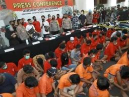 Polrestabes Surabaya Amankan 47 Tersangka 3C Periode Februari 2022