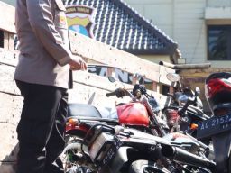 Balap Liar, Puluhan Motor diamankan Polres Nganjuk