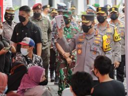 Bersama Kapolri, Forkopimda Jatim Cek Kesiapan Posko di Terminal Purabaya