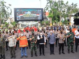 Amankan Arus Mudik dan Malam Takbiran, Forkopimda Surabaya Gelar Apel Gabungan