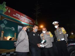 Kendalikan Arus Balik Lebaran, Polres Lamongan Gunakan Drone