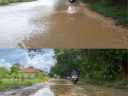 Bagai di Anak Tirikan Masyarakat Sampang Bagian Pantura Ancam Akan Blokade Jalan Poros Kabupaten Batulenger Sokobanah - Karangpenang