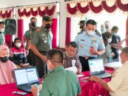 Kunjungan Kerja Tim Mabes TNI Tinjau Penyaluran BTP Migor Di Kodim Surabaya Timur
