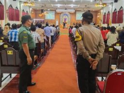 Amankan Kegiatan Ibadah Kenaikan Isa Al Masih di Gereja Pantekosta di Indonesia