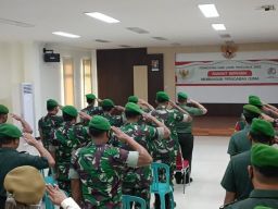 Kodim 0817 Gresik Ikuti Upacara Hari Lahir Pancasila Secara Virtual