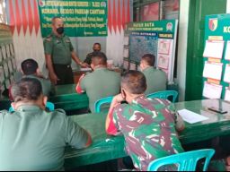 Kodim 0830 Surabaya Utara Gelar Ketatalaksanaan Binter Semester I TA. 2022