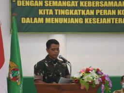 Korem 084 Bhaskara Jaya Melaksanakan Rapat Anggota Tahunan Koperasi Kartika