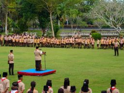 Bupati Tamba Tantang Pramuka Berkontribusi Bagi Kemajuan Jembrana