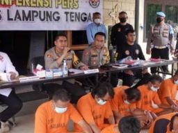 Sapu Bersih Judi Online di Lampung Tengah, 13 Pelaku Diringkus