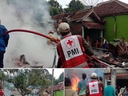 Kebakaran di Sukabumi, Satu Rumah Warga Ludes dan Dua Lainnya Rusak Berat