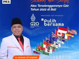 Ketua DPW PKS Jatim H. Irwan Setiawan Mendukung Suksesnya KTT G20 di Bali