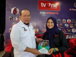 Pantau Peralihan Siaran Digital, LaNyalla Kunjungi Kantor tvOne Biro Jatim