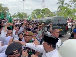 Hadir di Satu Abad NU, Prabowo Diteriaki Jadi Presiden oleh Nahdliyin