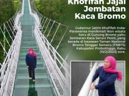 Jajal Jembatan Kaca Semeru, Khofifah: Pembangunan Fisik Telah Tampung