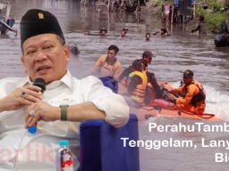 Perahu Tambang Tenggelam di Sungai Brantas Surabaya, Lanyalla Bicara