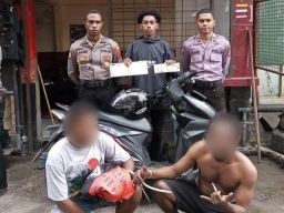 Tiga Terduga Penadah Motor Curian di Waena Jayapura Diringkus Polisi