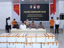 Kepolisian Inhil Gagalkan Penyelundupan 70 Ribu Benih Lobster Senilai 14 Miliar