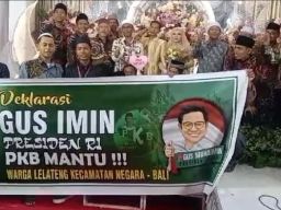 Heboh, Resepsi Pernikahan di Jembrana Jadi Deklarasi Dukungan Cak Imin 2024