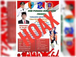 Pemkot Surabaya Klarifikasi Poster Event Turnamen Antar SSB adalah Hoax