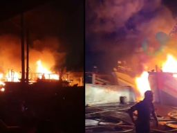 Pelabuhan Jongor Kota Tegal Terbakar, Enam Kapal Dilalap si Jago Merah
