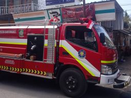 Kebakaran Ruko di Pasar Dambuntung Banyuwangi Karena Korsleting Listrik