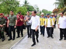 Jokowi Tinjau Inpres Jalan Daerah di Kawasan Ibu Kota Nusantara