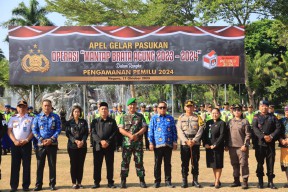 Bupati Tamba Hadiri Apel Gelar Pasukan Operasi Mantab Brata Agung