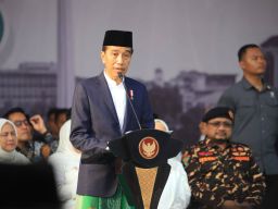 Memimpin Apel Hari Santri 2023, Presiden Mengenang Awal Adanya Hari Santri Nasional