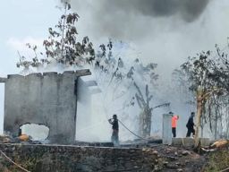 Kebakaran Lahan di Kudus Akibat Membakar Sampah