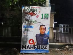 Banner Bakal Caleg Dapil I Jatim PKB, Mahfudz, Menyebar, Katanya atas Permintaan Konstituen
