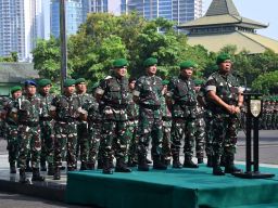 KASAD Jenderal Agus Subiyanto Pimpin Apel Kesiapan Pengamanan Pemilu 2024