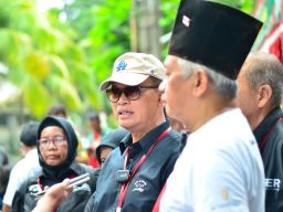 Relawan SIBER Sosialisasi Ganjar Pranowo-Mahfud MD, Mabar di Rawon Kalkulator Taman Bungkul