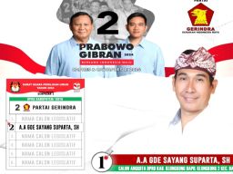 Gibran Tampil Memukau di Debat Cawapres, Jangan Lupa Coblos A.A.Gede Sayang Suparta